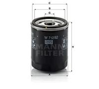 MANN-FILTER W 712/82 Oil Filter - CARS + TRANSPORTERS