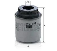 MANN-FILTER W 712/94 Oil Filter for VW AUDI