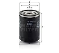 Oil filter Spin-on Filter W 713/18 MANN-FILTER for OPEL ROVER PONTIAC CHEVROLET