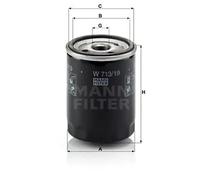 Oil filter Spin-on Filter W 713/19 MANN-FILTER for FORD MAZDA