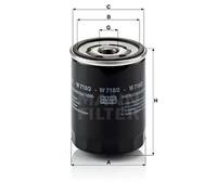 Oil filter Spin-on Filter W 718/2 MANN-FILTER for ALFA ROMEO FIAT INNOCENTI