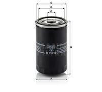 Oil filter Spin-on Filter W 719/12 MANN-FILTER for VW TRANSPORTER T3 Van