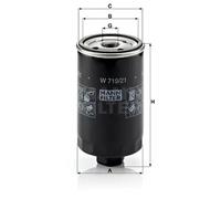 MANN-FILTER W 719/21 Oil Filter - for Cars + Transporters