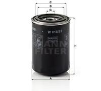 Oil filter Spin-on Filter W 818/81 MANN-FILTER for VW TOYOTA DAIHATSU NISSAN