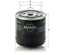 Oil filter Spin-on Filter W 920/17 MANN-FILTER for VW PORSCHE