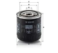 MANN-FILTER W 920/45 Oil Filter - for Cars + Transporters