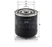 Oil filter Spin-on Filter W 920/6 MANN-FILTER for CHRYSLER JEEP PIAGGIO DODGE
