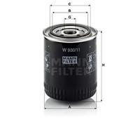 Oil filter Spin-on Filter W 930/11 MANN-FILTER for FORD TATA