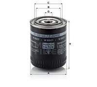 Oil filter Spin-on Filter W 930/21 MANN-FILTER for AUDI VW SKODA