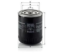 Oil filter Spin-on Filter W 930/9 MANN-FILTER for MERCEDES-BENZ GAZ
