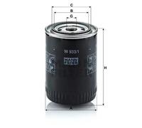 MANN-FILTER W 933/1 Oil filter