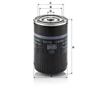 Oil filter Spin-on Filter W 940/50 MANN-FILTER for AUDI VW