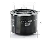 Oil filter Spin-on Filter WP 914/80 MANN-FILTER for TOYOTA STARLET CAMRY COROLLA
