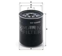 Oil filter Spin-on Filter WP 920/80 MANN-FILTER for OPEL MITSUBISHI MAZDA ISUZU