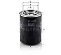Oil filter Spin-on Filter WP 928/83 MANN-FILTER for HYUNDAI GALLOPER