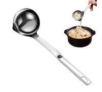 Oil Filter Spoon for Cooking, Cooking Oil Filter, Strainer Spoon, Multi-Purpose Stainless Steel Grease Separator, Sauce Ladle, Food Safe for Home Kitchen
