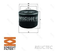 MAHLE Oil Filter Spin on - OC1290