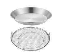 Oil Filter Tray, Oil Drain Rack, Stainless Steel Mesh Filter Basket with Bowl - Drip-Proof Oil Filter for Frying Barbecue Food, Accessories for Hot Air Fryers