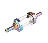 Oil Filter Universal Motorcycle Inner Gasoline Fuel Filter White Hose Aluminum Motobike Gas Oil Fuel Filters Inline Fuel Filter(Colorful)