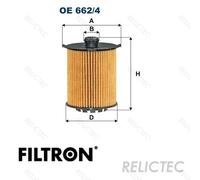 FILTRON OE 662/4 Oil filter