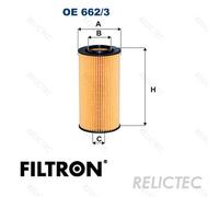 FILTRON OE 662/3 Oil filter