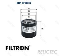 FILTRON OP 616/3 Oil filter