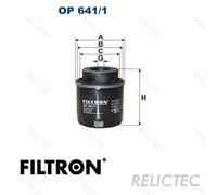 Oil filter FILTRON OP 641/1 for SKODA YETI (5L) 1.2 2009-2015