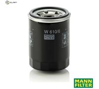 MANN-FILTER, W 610/6 Oil Filter | For Passenger Cars, Highest Filtration Performance, Engine Protection, High Quality Sealing, True OE Engineering