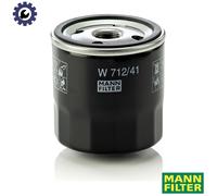 MANN-FILTER, W 712/41 Oil Filter | For Passenger Cars, Highest Filtration Performance, Engine Protection, High Quality Sealing, True OE Engineering