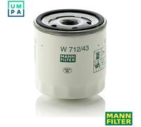 OIL FILTER W 712/43 FOR FORD AUSTRALIA MORGAN SKODA 105,120 FORMAN ESTELLE 1.3L