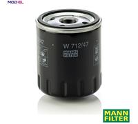 MANN-FILTER W 712/47 Oil Filter - for Cars + Transporters