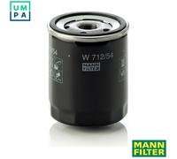 MANN-FILTER, W 712/54 Oil Filter | For Passenger Cars, Highest Filtration Performance, Engine Protection, High Quality Sealing, True OE Engineering