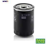 MANN-FILTER, W 713/19 Oil Filter | For Passenger Cars, Highest Filtration Performance, Engine Protection, High Quality Sealing, True OE Engineering