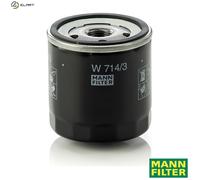 MANN-FILTER W 714/3 Oil Filter - for Cars + Transporters
