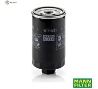 MANN-FILTER, W 719/21 Oil Filter | For Passenger Cars, Highest Filtration Performance, Engine Protection, High Quality Sealing, True OE Engineering