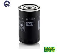 MANN-FILTER Oil Filter W 719/30 - Screw-On, 76mm OD/62mm ID, 123mm Height