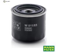 MANN-FILTER Oil Filter W 811/83 - Screw-on, 82mm outer, 57mm inner, 74mm high - Cars & Transporters