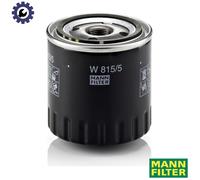 MANN-FILTER Oil Filter W 815/5 - OE Quality Spin-on - Fits Renault