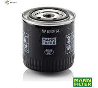 MANN-FILTER, W 920/14 Oil Filter | For Passenger Cars, Highest Filtration Performance, Engine Protection, High Quality Sealing, True OE Engineering
