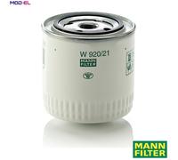 OIL FILTER W 920/21 FOR MORGAN GAZ PEUGEOT SEAT FSO POLONEZ/III CARO PRIMA 2.0L