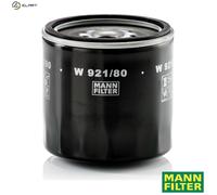 MANN-FILTER Oil filter W 921/80 M20x1.5 with one anti-return valve Spin-on Filter