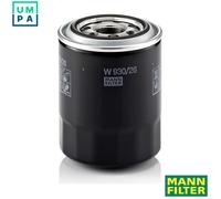MANN-FILTER Oil Filter W 930/26 - Spin-on, 120mm Height - Fits Hyundai Terracan & H350