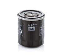 MANN-FILTER Oil Filter W 6025 - Spin-on for Cars + Transporters (Fits Renault, Dacia, Lada)