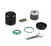 Oil Filter With Drain Plug Washer M20 X 1 5 Magnetic Stainless Steel Washable Compatible With Various Vehicles(black)