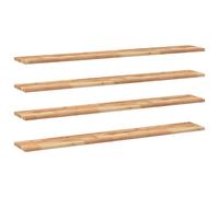 Floating Shelves Wall Storage Shelf 4pcs Oil Finished Solid Wood Acacia vidaXL