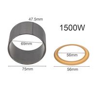 Oil-Free Air Compressor Piston for Ring Set for 550W to 1600W Models - Rubber Cylinder Sleeve with for Precision Fit for Ring, Compatible with 63.5×69×24.5mm to 69×75×47.5mm Compressors (for 1500W)