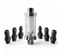 Oil Fuel Filter, Washable Inline Fuel Filter Featuring User Friendly, Installation Process Works with Various Hose Sizes Including 6mm to 10mm