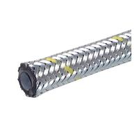Oil & fuel hose with zinc plated steel braiding 25x33 mm 1 m