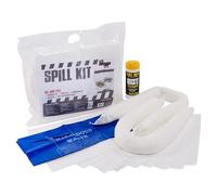 Oil & Fuel Spill Kits with Absorbent Socks, Pads & Disposable Waste Bags for Indoor/Outdoor Use (20L)