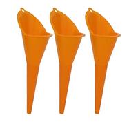 Oil Funnel Multipurpose Long Neck Funnel Set 3Pcs 28cm for Gasoline Oil Water Lubricants Fluids Cars Trucks Motorcycles Durable ABS Plastic Orange